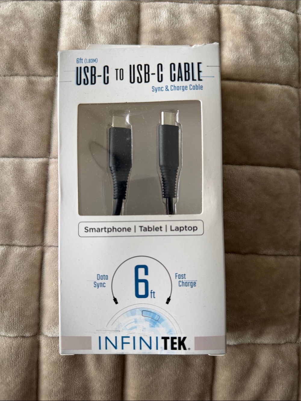 USB-C to USB-C Cable 6ft - Black